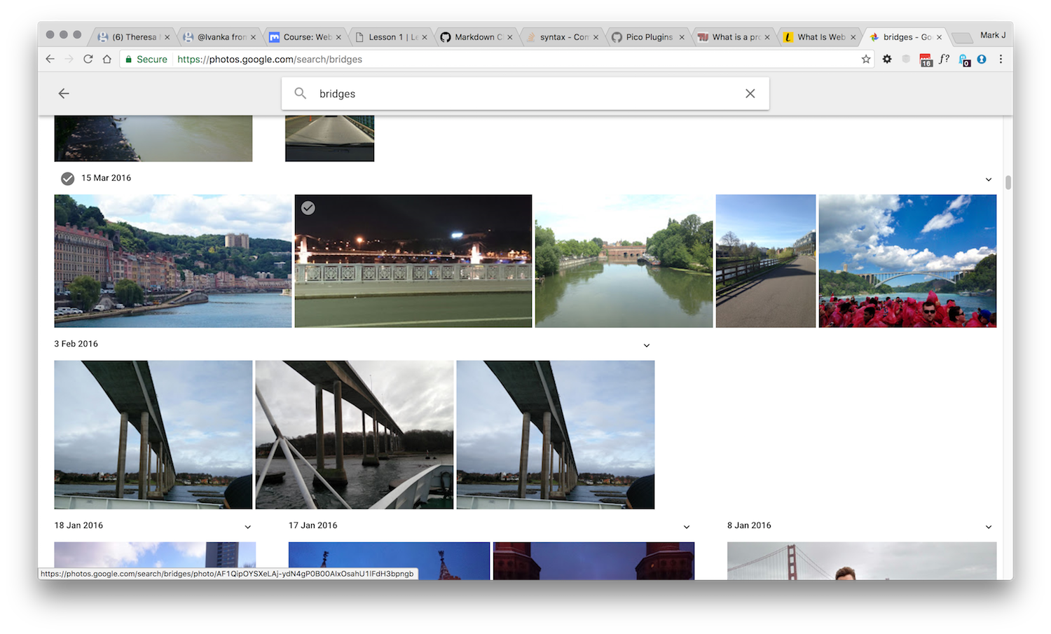 Google Images search for Bridges